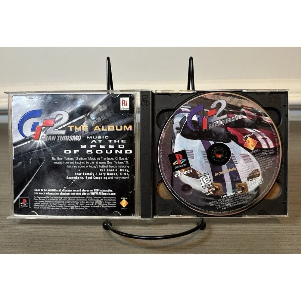 Gran‎ Turismo 2 (Sony PlayStation 1 PS1, 1999) Black Label 2 Discs